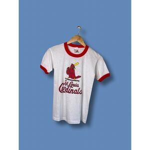 VINTAGE 90's 80's MLB St. Louis Cardinals MENS T shirt Sz L Pro Player Single S.